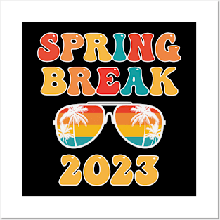 Groovy Spring Break 2023 School Family Beach Vacations Posters and Art